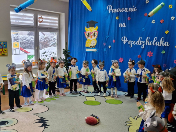 Pasowanie na Przedszkolaka w grupie Motylków