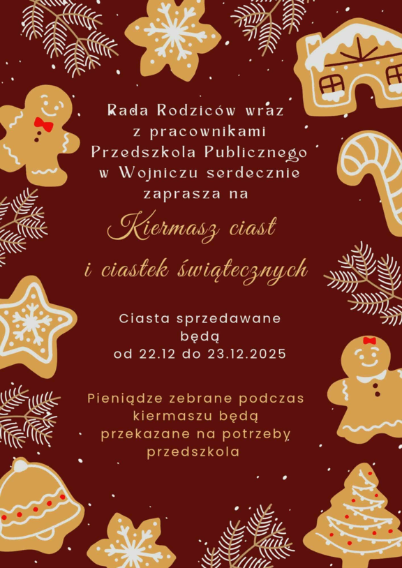 Kiermasz ciast i ciastek świątecznych