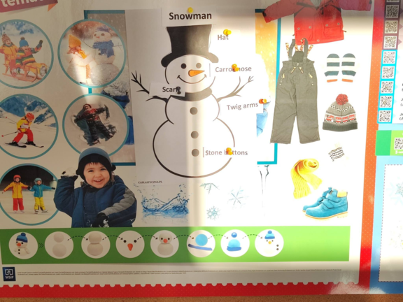 Zimowe zajęcia w ramach projektu ,,Dwujęzyczny maluch"