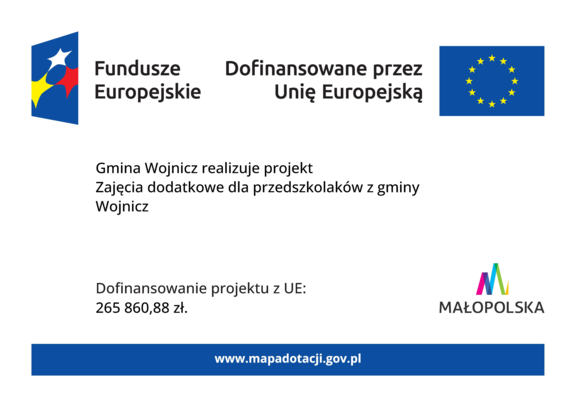 Rekrutacja do projektu Zajęcia dodatkowe dla przedszkolaków z gminy Wojnicz